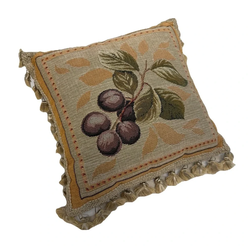 French‎ Country Pillow Velvet Back 12